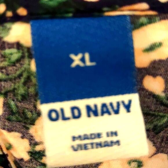 NWOT Old Navy Puffed-Sleeve Floral Maxi Shift Dress Size XL - Picture 7 of 9